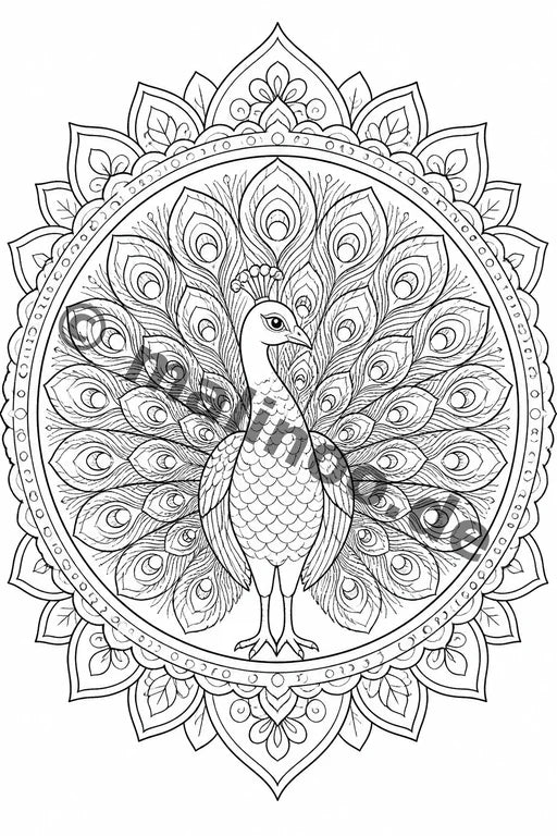 Mandalas Malbuch 20 Ausmalbilder gedruckt+lose – Vorschaubild 4