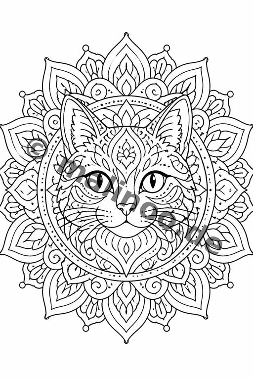 Mandalas Malbuch 20 Ausmalbilder gedruckt+lose – Vorschaubild 6