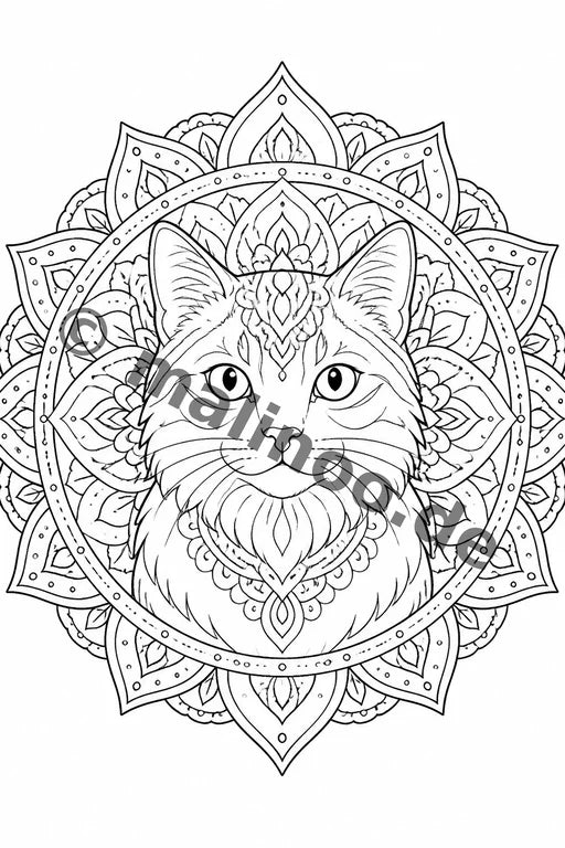 Mandalas Malbuch 20 Ausmalbilder gedruckt+lose – Vorschaubild 6