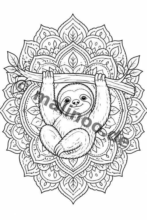 Mandalas Malbuch 20 Ausmalbilder gedruckt+lose – Vorschaubild 8