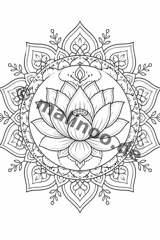 Mandalas Malbuch 50 Ausmalbilder gedruckt+lose – Vorschaubild 1