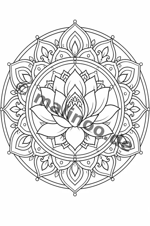 Mandalas Malbuch 50 Ausmalbilder gedruckt+lose – Vorschaubild 1