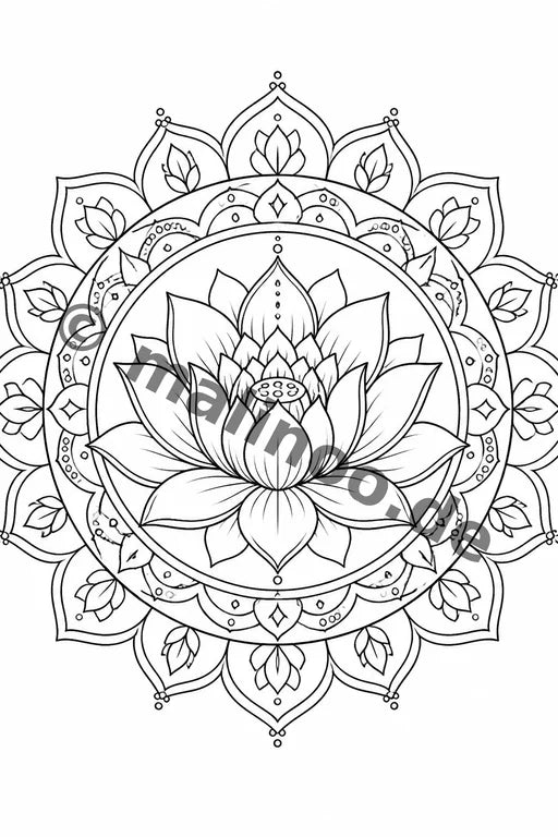 Mandalas Malbuch 50 Ausmalbilder gedruckt+lose – Vorschaubild 1