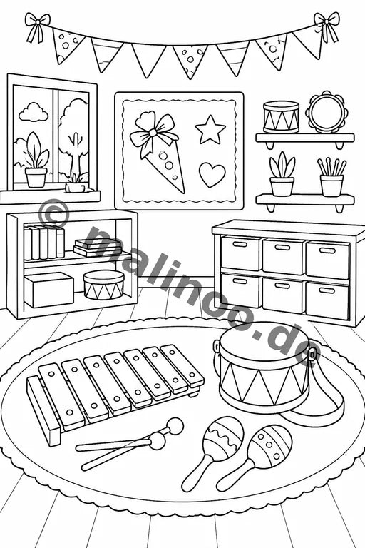 Meine Einschulung Malbuch 100 Ausmalbilder PDF Download – Vorschaubild 5