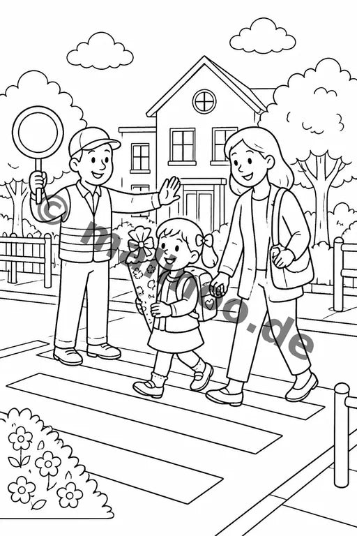 Meine Einschulung Malbuch 20 Ausmalbilder PDF Download – Vorschaubild 3