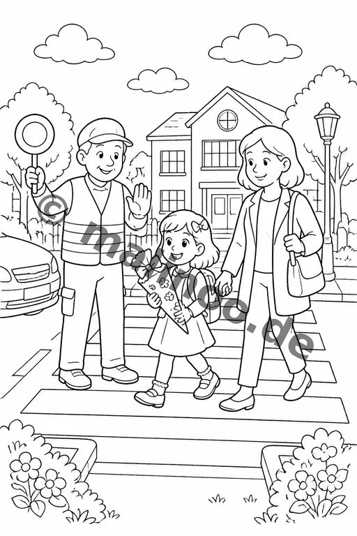 Meine Einschulung Malbuch 20 Ausmalbilder PDF Download – Vorschaubild 3