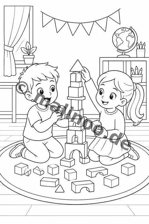 Meine Einschulung Malbuch 20 Ausmalbilder PDF Download – Vorschaubild 4
