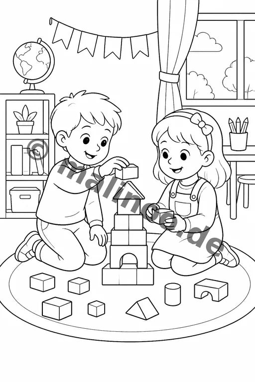 Meine Einschulung Malbuch 20 Ausmalbilder PDF Download – Vorschaubild 4