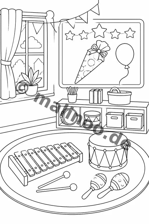 Meine Einschulung Malbuch 20 Ausmalbilder PDF Download – Vorschaubild 5
