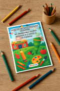 Meine Einschulung Malbuch 20 Ausmalbilder gedruckt+gebunden – Mockup-Ansicht