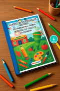 Meine Einschulung Malbuch 50 Ausmalbilder PDF Download – Mockup-Ansicht