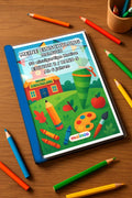 Meine Einschulung Malbuch 50 Ausmalbilder gedruckt+gebunden – Mockup-Ansicht