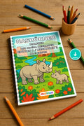 Nashörner Malbuch 100 Ausmalbilder PDF Download – Mockup-Ansicht