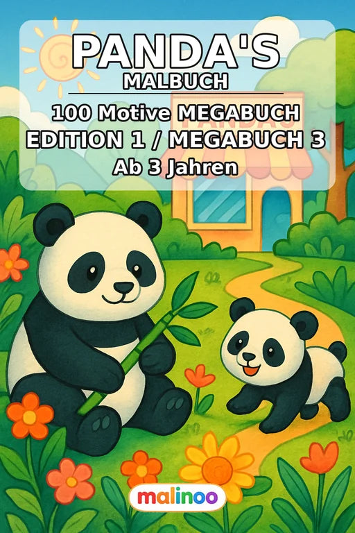 Panda's Malbuch 100 Ausmalbilder PDF Download – Cover