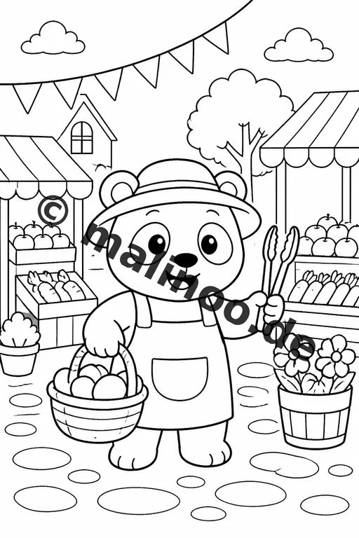 Panda's Malbuch 20 Ausmalbilder gedruckt, ungebunden – Vorschaubild 10