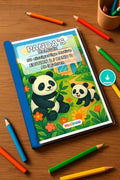 Panda's Malbuch 50 Ausmalbilder PDF Download – Mockup-Ansicht