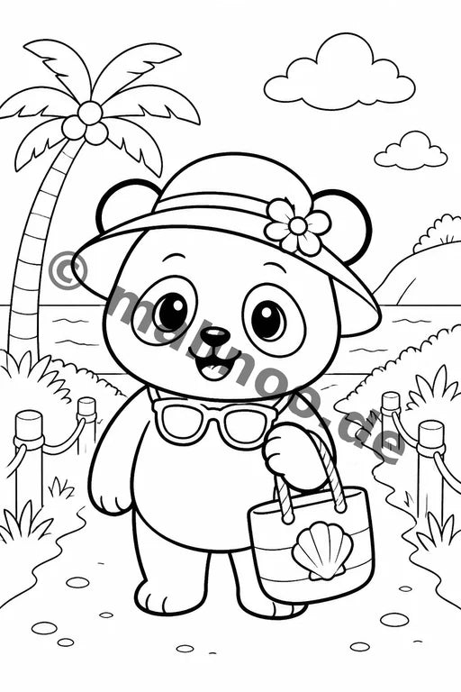 Panda's Malbuch 50 Ausmalbilder gedruckt+gebunden – Vorschaubild 8