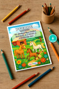 Pferde Malbuch 20 Ausmalbilder PDF Download – Mockup-Ansicht