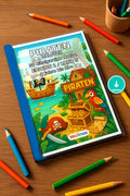 Piraten Malbuch 50 Ausmalbilder PDF Download – Mockup-Ansicht