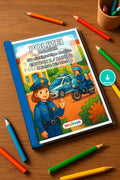 Polizei Malbuch 50 Ausmalbilder PDF Download – Mockup-Ansicht