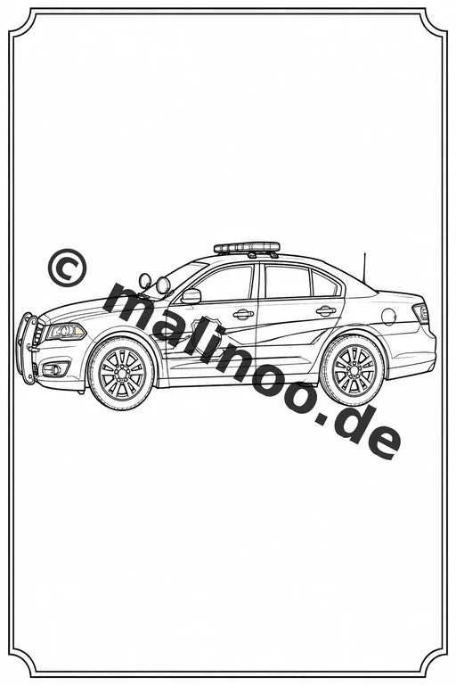 Polizei Malbuch 50 Ausmalbilder gedruckt, ungebunden – Vorschaubild 5