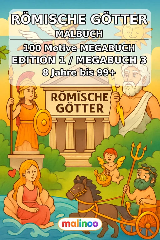 Römische Götter Malbuch 100 Ausmalbilder PDF Download – Cover