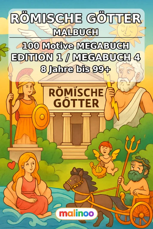 Römische Götter Malbuch 100 Ausmalbilder PDF Download – Cover