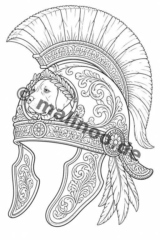 Römische Götter Malbuch 20 Ausmalbilder PDF Download – Vorschaubild 3