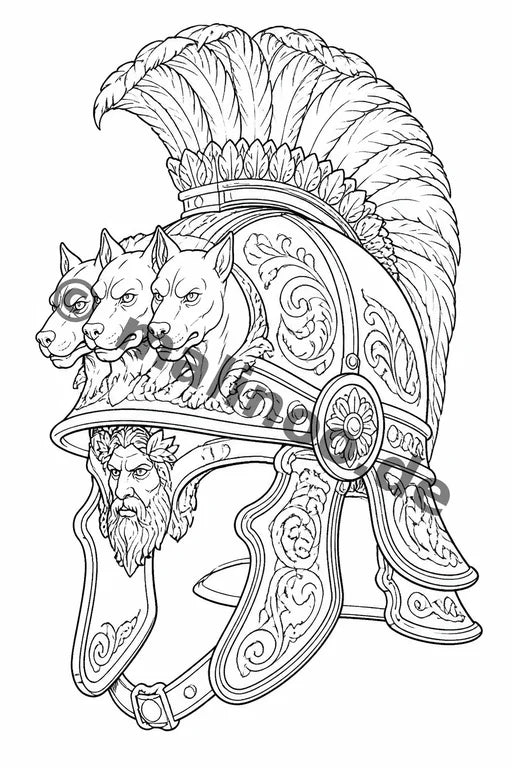 Römische Götter Malbuch 20 Ausmalbilder PDF Download – Vorschaubild 3