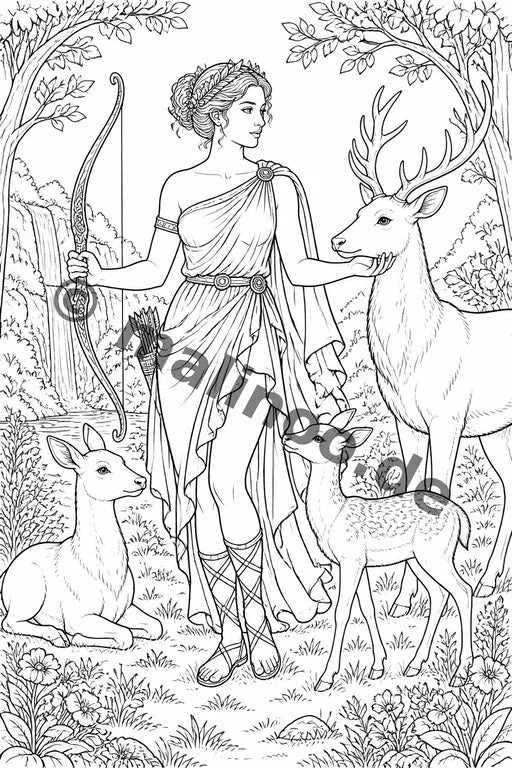 Römische Götter Malbuch 20 Ausmalbilder PDF Download – Vorschaubild 5