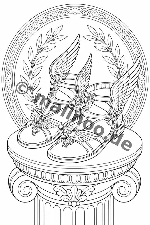 Römische Götter Malbuch 20 Ausmalbilder gedruckt+lose – Vorschaubild 7