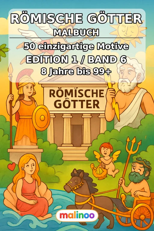 Römische Götter Malbuch 50 Ausmalbilder PDF Download – Cover