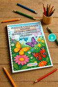 Schmetterlinge Malbuch 100 Ausmalbilder PDF Download digital – Mockup-Ansicht