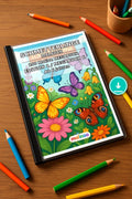 Schmetterlinge Malbuch 100 Ausmalbilder PDF Download – Mockup-Ansicht