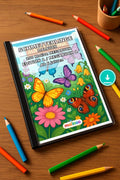 Schmetterlinge Malbuch 100 Ausmalbilder PDF Download – Mockup-Ansicht