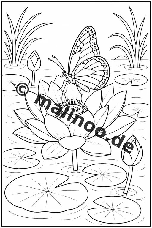 Schmetterlinge Malbuch 100 Ausmalbilder gedruckt und gebunden – Vorschaubild 2