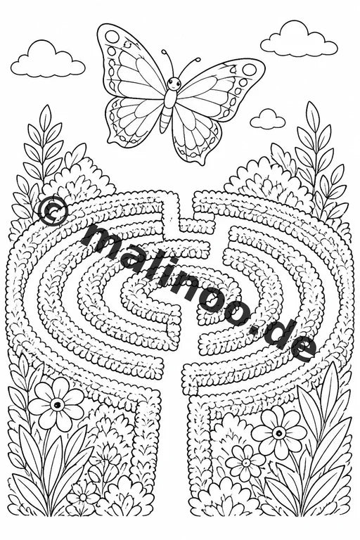 Schmetterlinge Malbuch 100 Ausmalbilder gedruckt und gebunden – Vorschaubild 6