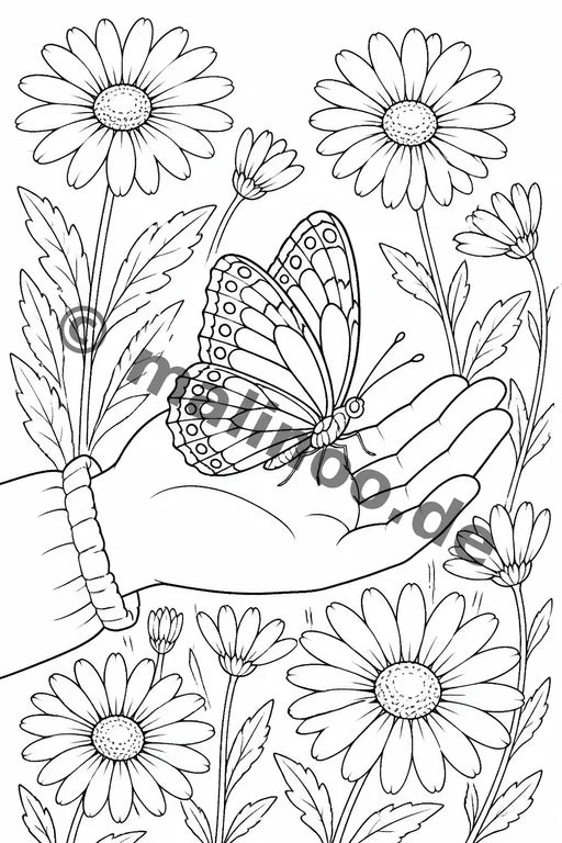 Schmetterlinge Malbuch 100 Ausmalbilder gedruckt+lose – Vorschaubild 2