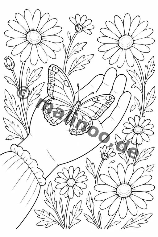 Schmetterlinge Malbuch 20 Ausmalbilder PDF Download – Vorschaubild 2