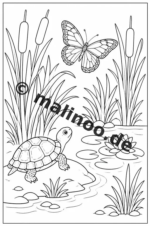 Schmetterlinge Malbuch 20 Ausmalbilder gedruckt und gebunden – Vorschaubild 7