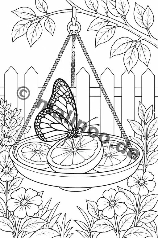 Schmetterlinge Malbuch 20 Ausmalbilder gedruckt+lose – Vorschaubild 8