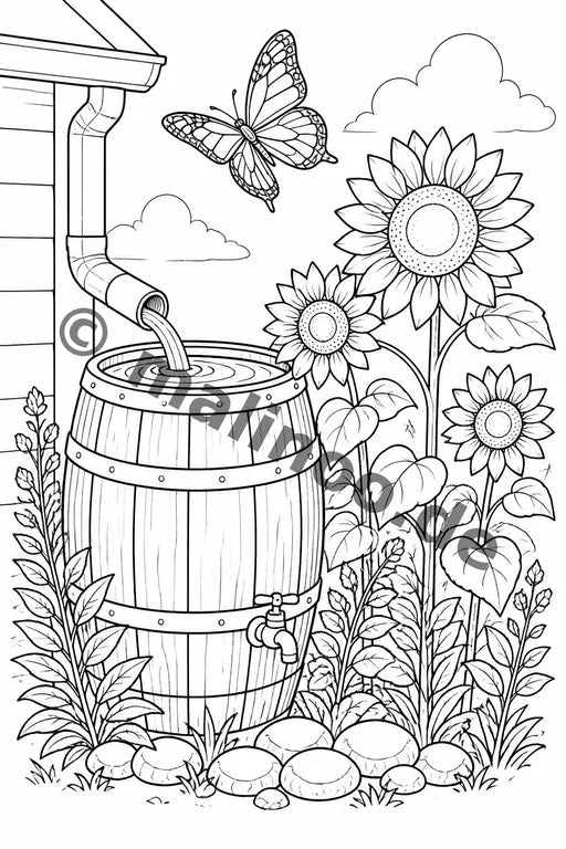 Schmetterlinge Malbuch 20 Ausmalbilder gedruckt+lose – Vorschaubild 9