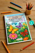 Schmetterlinge Malbuch 50 Ausmalbilder PDF Download digital – Mockup-Ansicht
