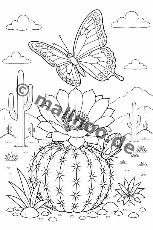 Schmetterlinge Malbuch 50 Ausmalbilder gedruckt+gebunden – Vorschaubild 4