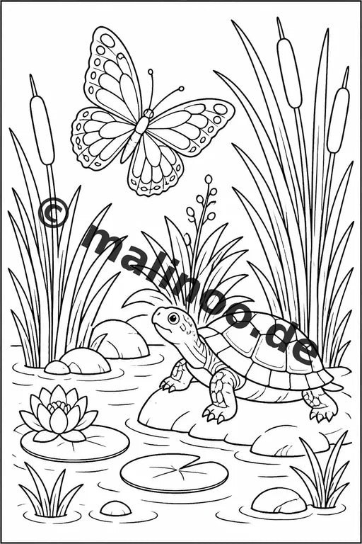 Schmetterlinge Malbuch 50 Ausmalbilder gedruckt und gebunden – Vorschaubild 7
