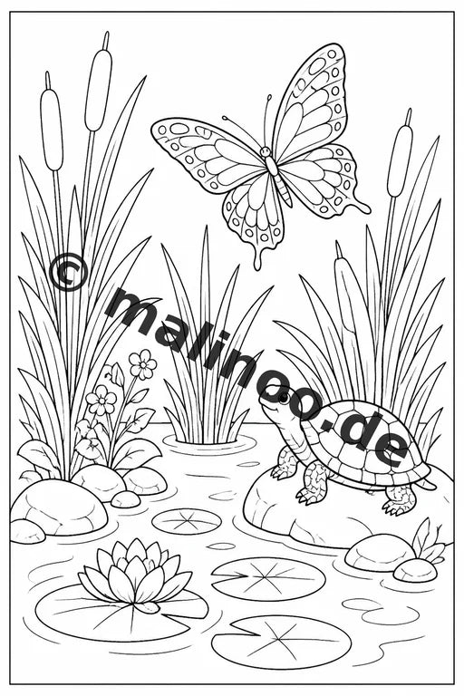Schmetterlinge Malbuch 50 Ausmalbilder gedruckt und gebunden – Vorschaubild 7