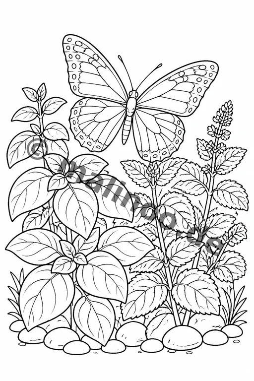 Schmetterlinge Malbuch 50 Ausmalbilder gedruckt+lose – Vorschaubild 6