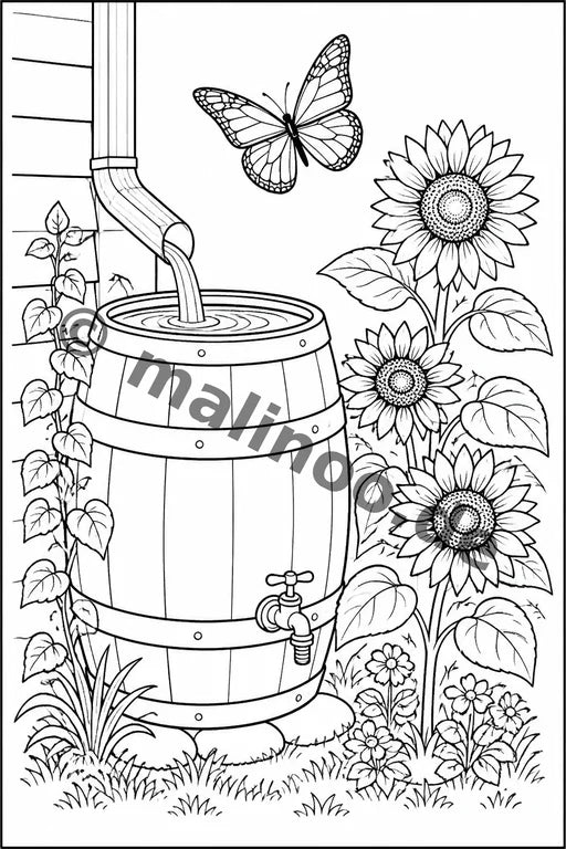 Schmetterlinge Malbuch 50 Ausmalbilder gedruckt+lose – Vorschaubild 9