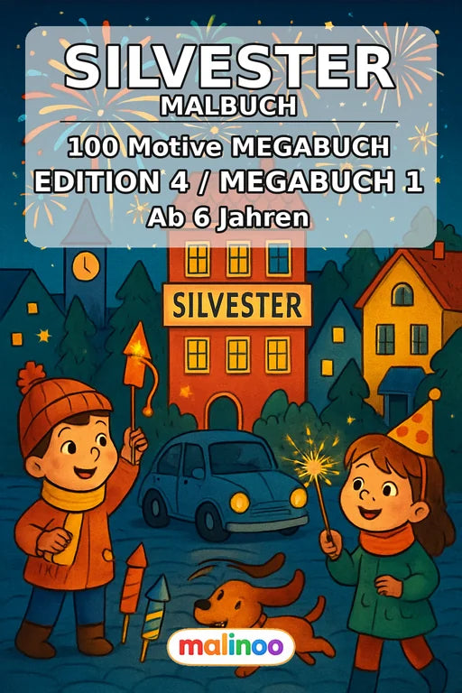 Silvester Malbuch 100 Ausmalbilder PDF Download – Cover