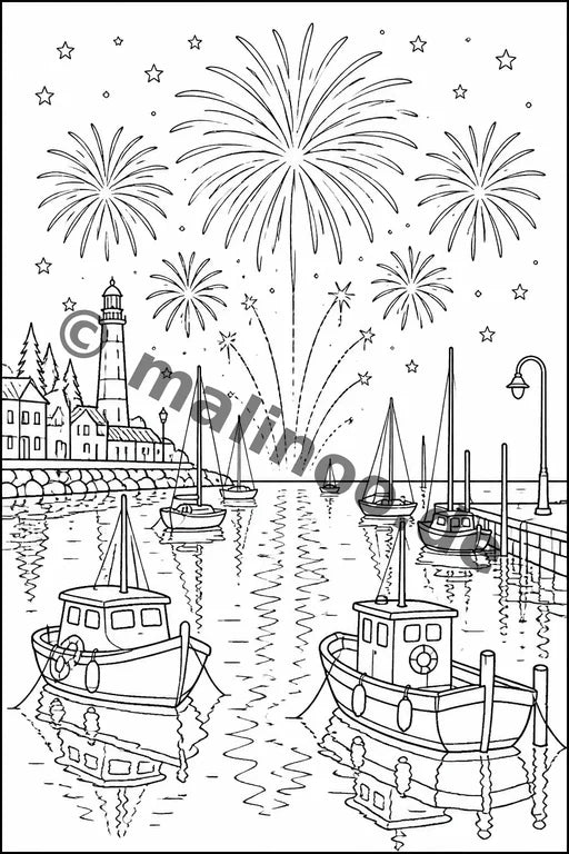 Silvester Malbuch 20 Ausmalbilder PDF Download – Vorschaubild 4